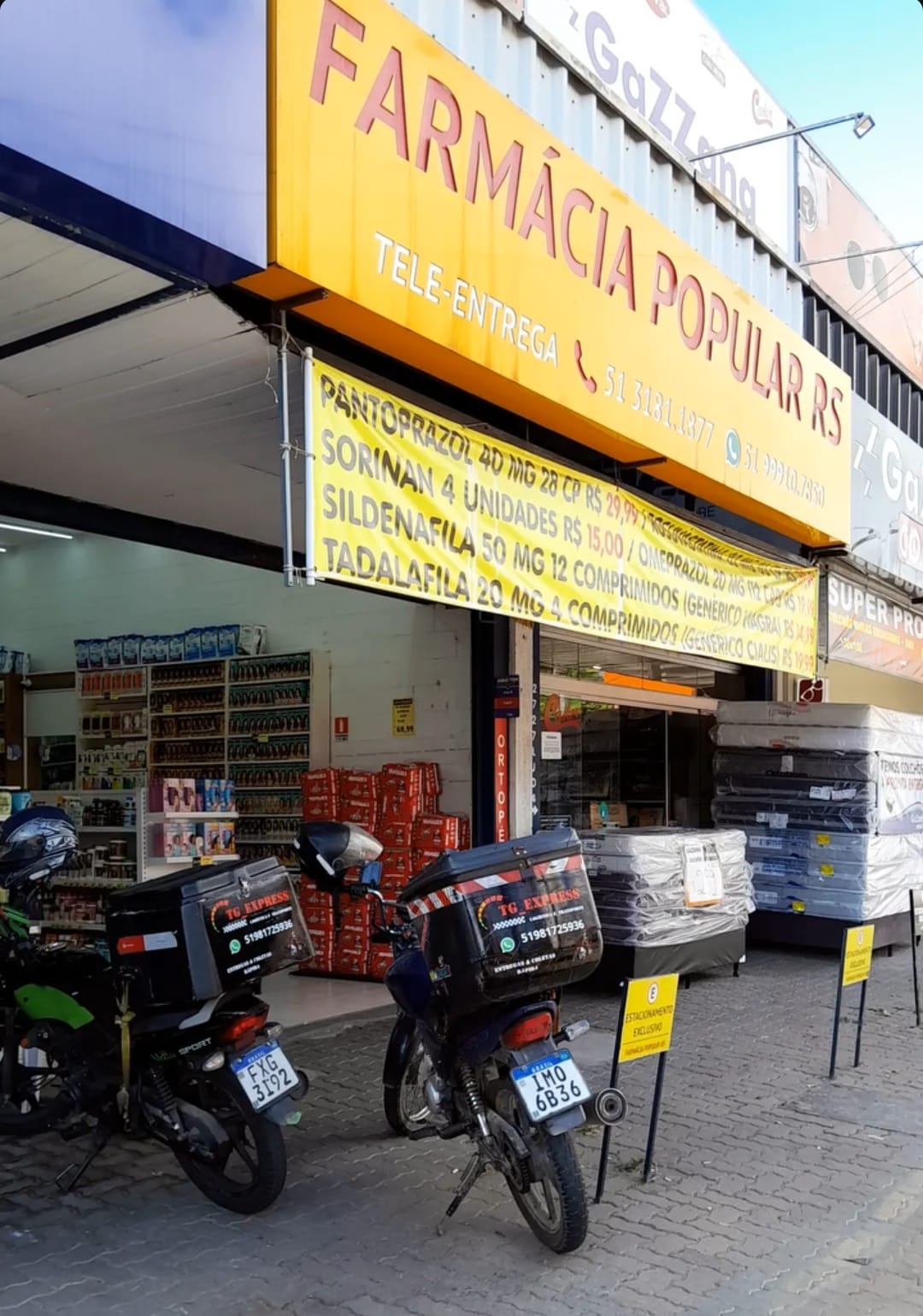 Frota de motos TG Express